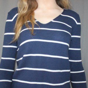 Old Navy Blue and White stripped sweater